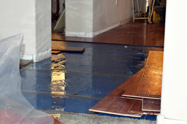 Professional Water Extraction technician working in Newburg, WI